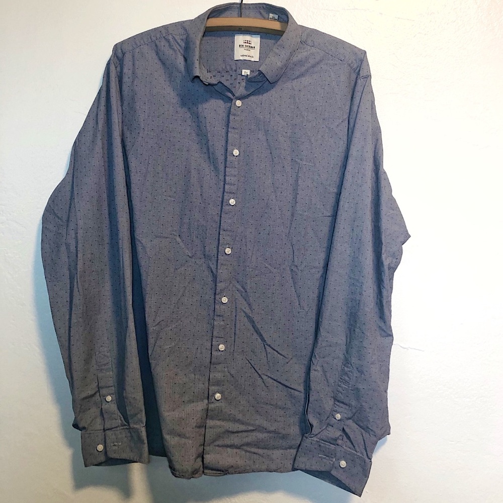 Ben Sherman Tailored Slim Fit Dress Shirt 17.5